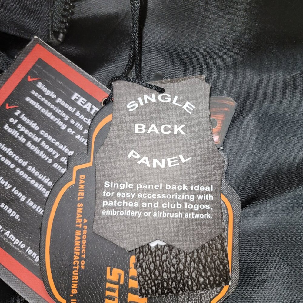 DS Daniel Smart Leather Vest Black Sz XXL - Picture 11 of 14